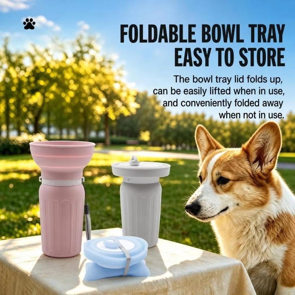 Silicone Outdoor Pet Water Cup Portable Portable Water Feeders Travel Dog Water Bottle Travel