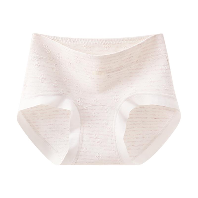 Lady Spring Jacquard Cotton 10A Antibacterial Extension Crotch No Trace Breathable Briefs