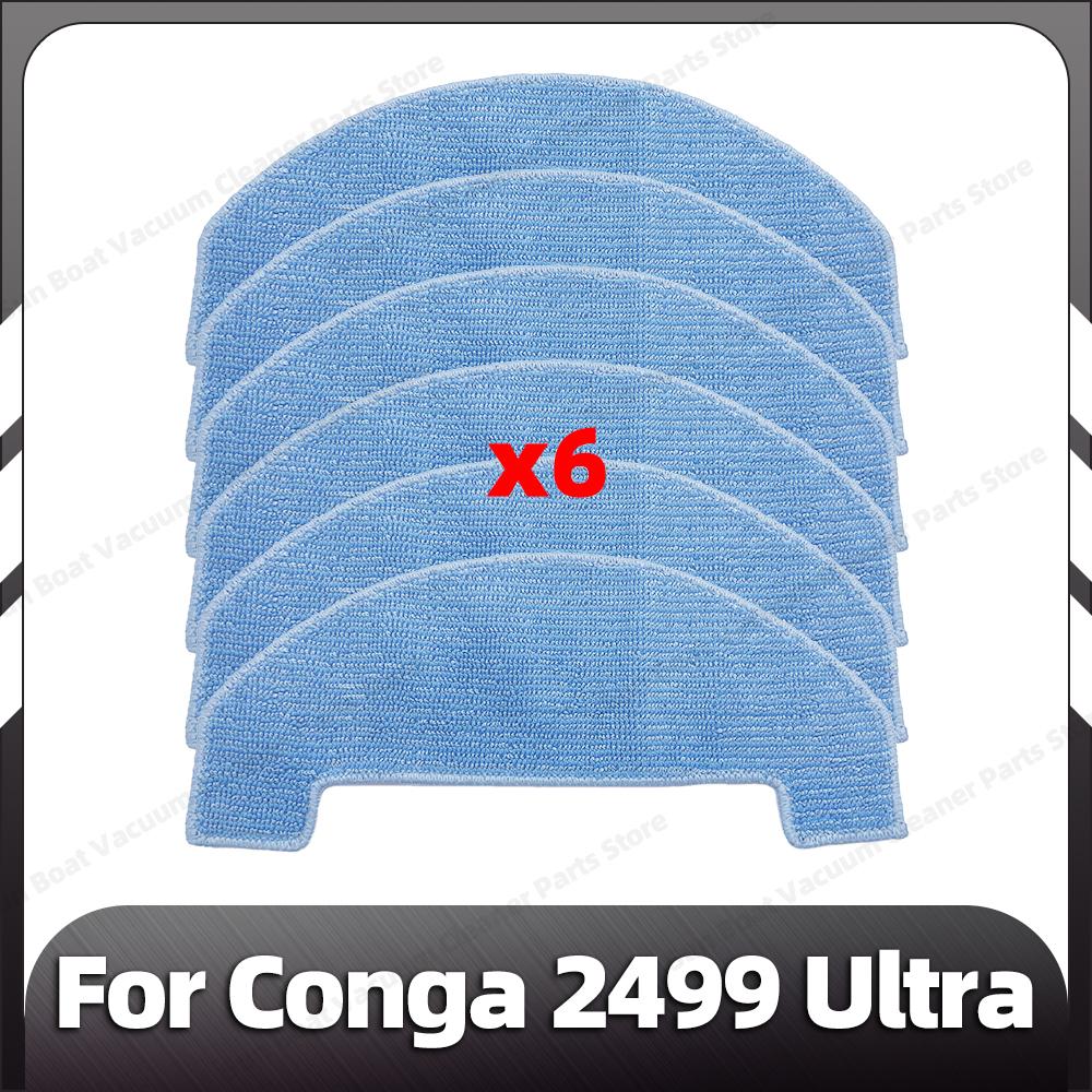 Compatible for Conga 2499 Ultra Replacement Main Side Brush HEPA Filter Mop Pad Dust Bags Spare Parts Accessories