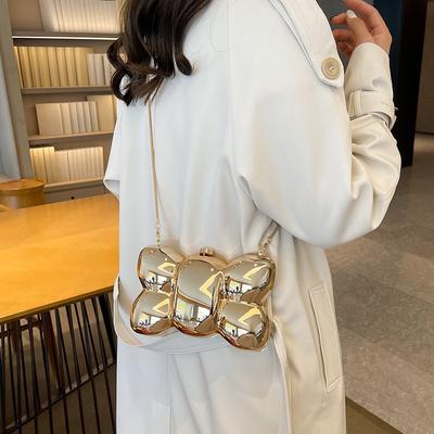 Stylish and Simple Bow Acrylic Women's Small Bag 24 New Personalized Versatile Chain Shoulder Messenger Bag