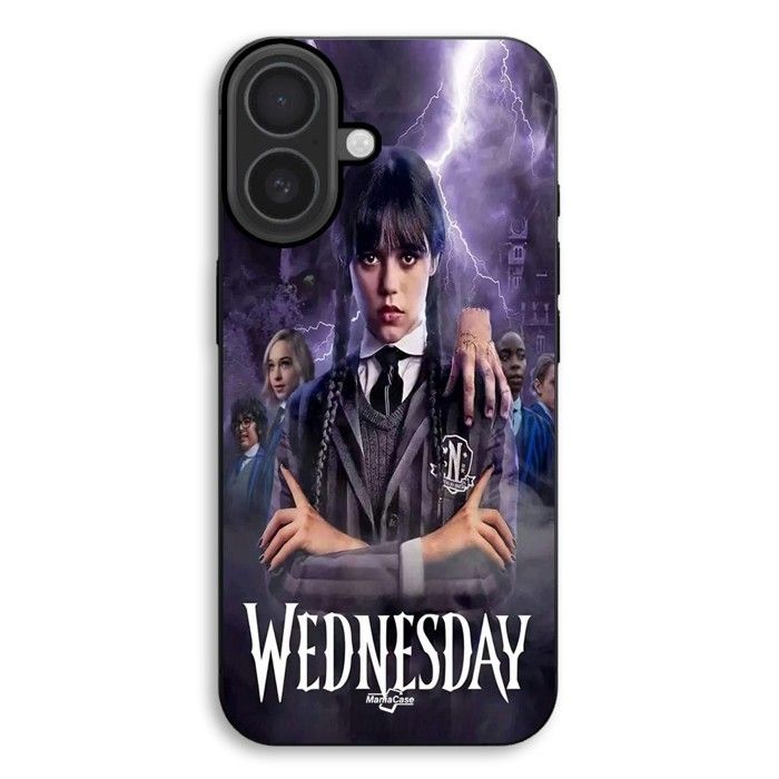 Coque de téléphone - MANIACASE - iPhone 17 - Silicone TPU - Souple - Mercredi Adams
