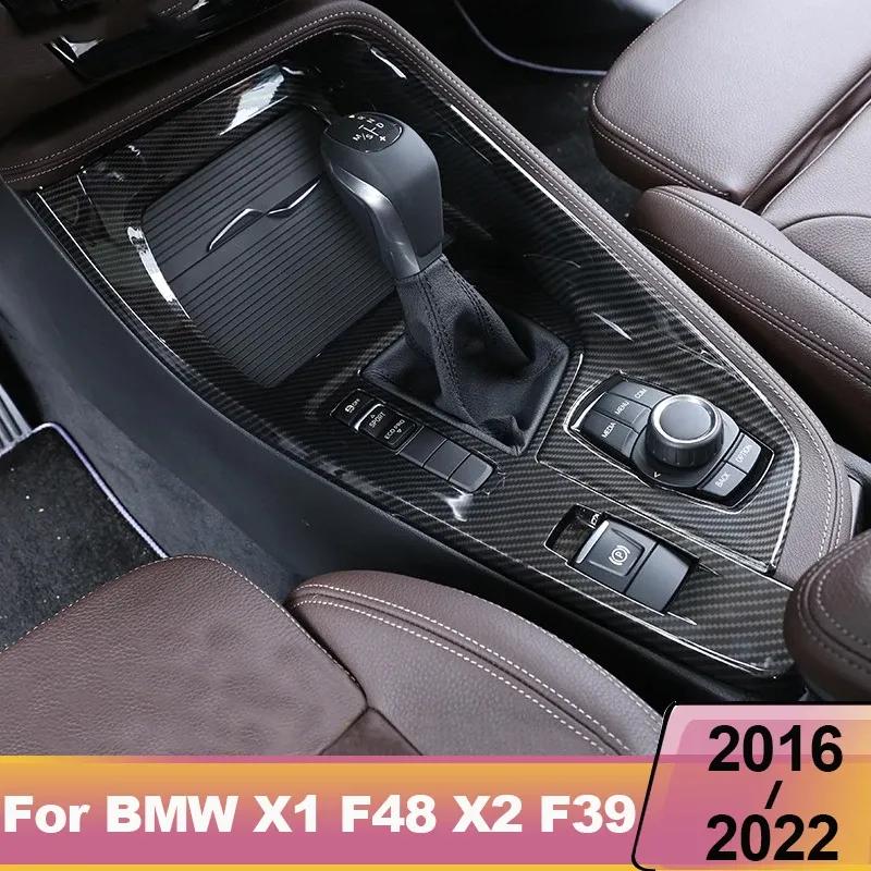 ABS Car Gear Shift Panel For BMW X1 F48 X2 F39 2016 2017 2018     Cup Frame Cover Trim Stickers Protector