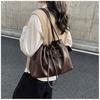 IELGY Drawstring Bucket Bag Fashion Casual Large Capacity Commuter Shoulder Messenger Bag