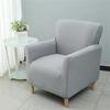 Solid Color Tub Club Armchair Cover Stretch Sloping Arm Back Slipcover Soft Single Small Chair Seater Sofa Covers For Home Club