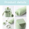 Silicone Folding Water Bottle Sport Camping Reusable Adult Portable Hiking Motivational Drinking Bottle Cycling Kettle 600ML