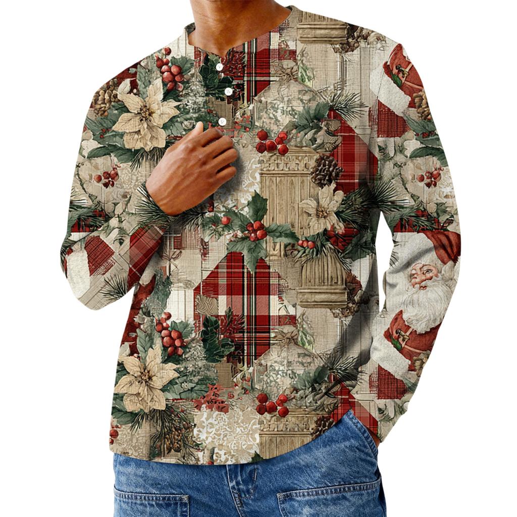 Men's Casual Oversized Button-Down Shirt With Long Sleeves