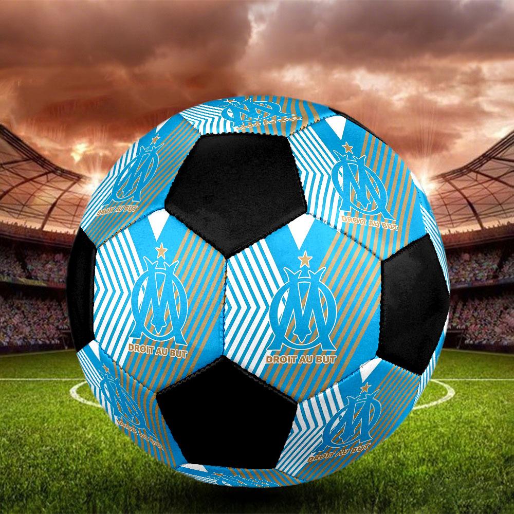 1PC  OM Size 5 Soccer Ball PrahaIndoor Soccer Ball Colorful All Ages Machine Stitched PVC Competition Ready Durable High-Bounce