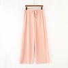 Paris High Waist Ice Silk Drape Pants - Summer Loose Straight Leg