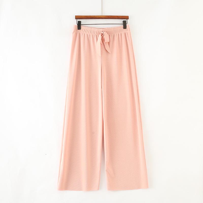 Paris High Waist Ice Silk Drape Pants - Summer Loose Straight Leg