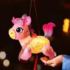 Cartoon Zodiac Horse Lantern PVC Blessing Lantern Handheld Lantern  Celebration Event