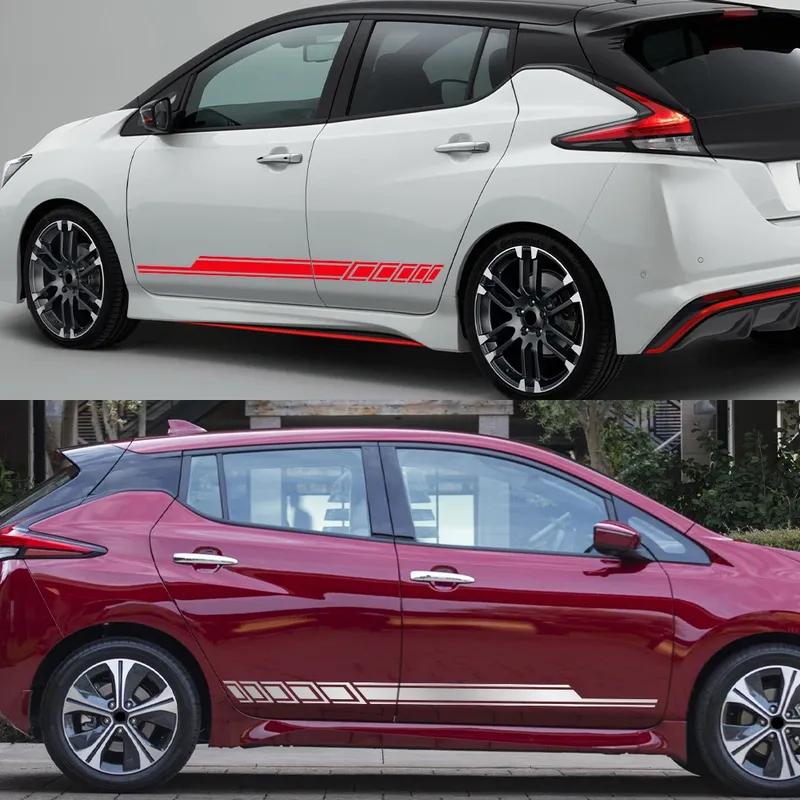 Car Sticker Door Side Wrap Decals Kit For Nissan LEAF Waterproof Wrap Vinyl Film PVC Decals Car Accessories Decoration Exterior