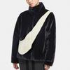 Nike Sportswear Swoosh Large Logo Fleece Collar Jacket For Spring Women Jackets Black CU6559-010