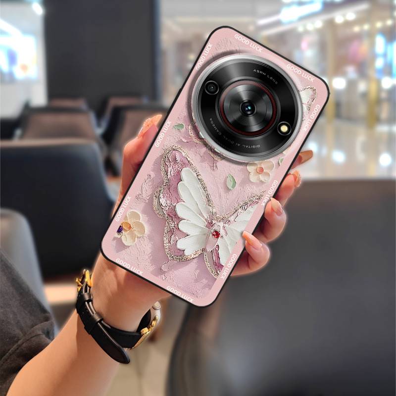 

Водонепроницаемый чехол из ТПУ для ZTE Blade A75 5G/Nubia Focus 5G/Calf 5G Задняя крышка Защитный Милый цветок Граффити Мультяшный ZTE Blade A75 5G/Nubia Fo