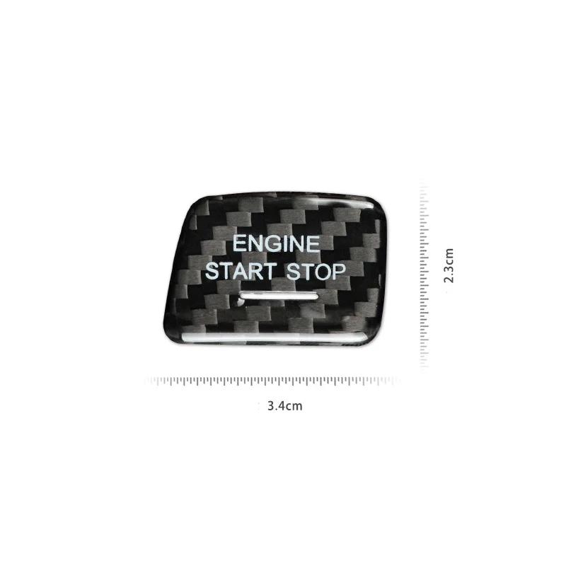 For Chevrolet Camaro 2016-2019 Car Ignition Start Button Cover Decorative Sticker Carbon Fiber Modification Accessories