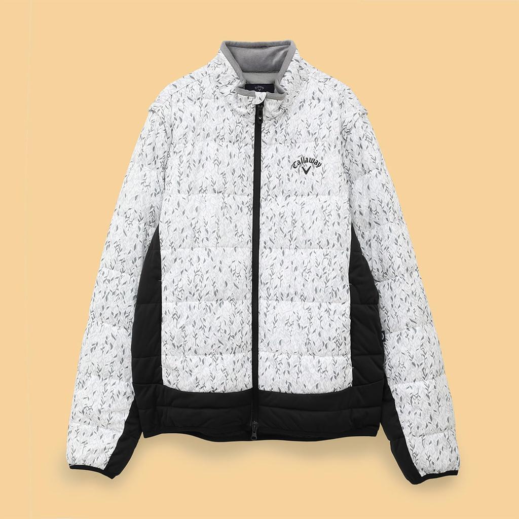 Filled 2WAY Full Zip Blouson Water Golf Outerwear C24215105 [Callaway] Men's (Star Stretch Repellent, Breathable, Windproof) / / 1030_White