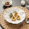 High-End Restaurant Dish Plate Pleated Cloth Plate Ceremonial Dessert Plate Breakfast Plate Deli Sushi Plate Pasta Plate