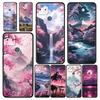 Pink Sunset Mountain Phone Case Cover for Google Pixel 10 9 8 7 6 9A 8A 7A 6A Pro Shockproof Soft TPU 9 Pro XL Shell Capas Coque
