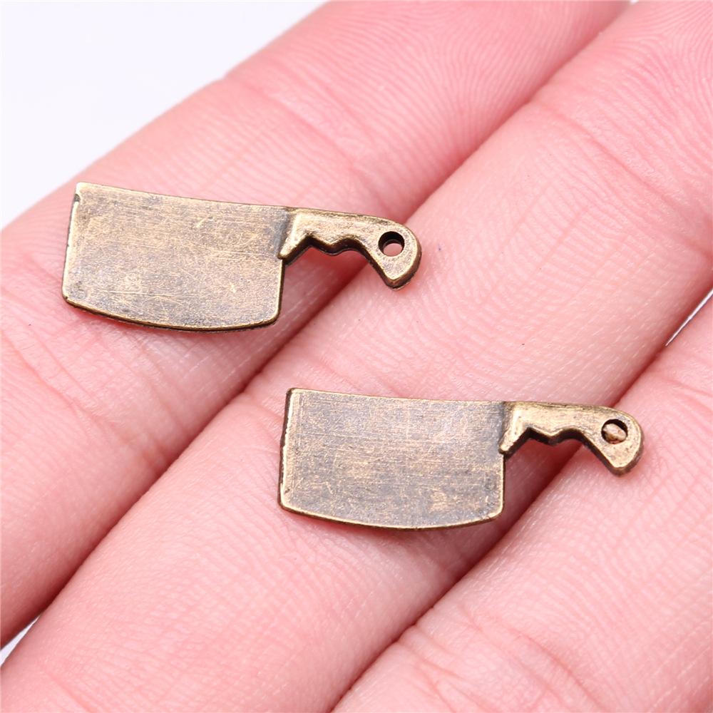 20pcs Tableware Dinnerware Dinner Set Dinner Service Knife Spoon Fork Charms For Jewelry Making DIY Crafts