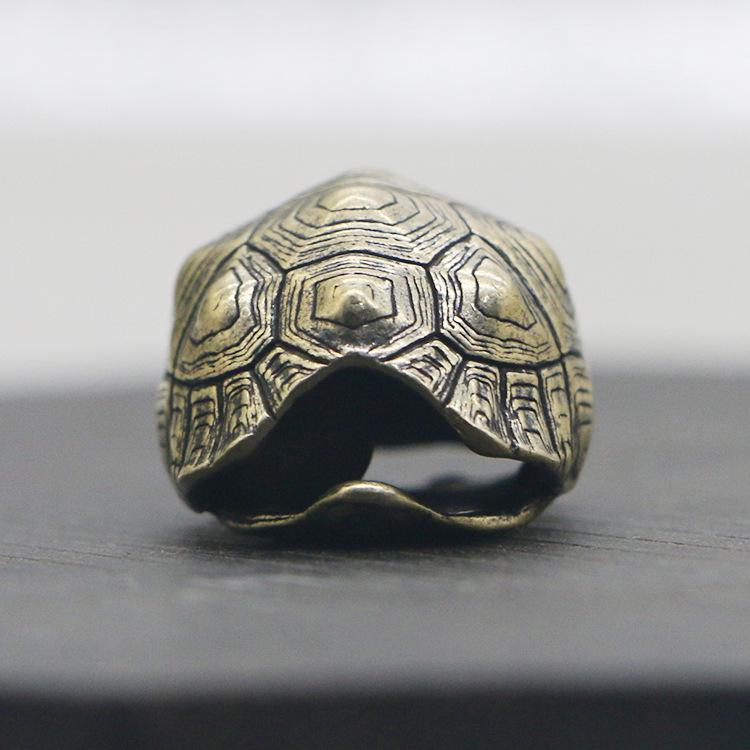 

Брелок-подвеска в виде латунного колокольчика в виде панциря черепахи - Креативный подарок унисекс Turtle Shell Bell