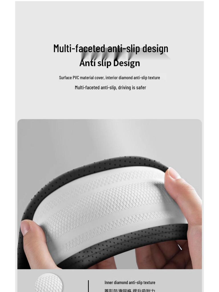 Ideal L8/L9/ONE Steering Wheel Cover: Original Car Color, New Energy Vehicle Interior Accessory.