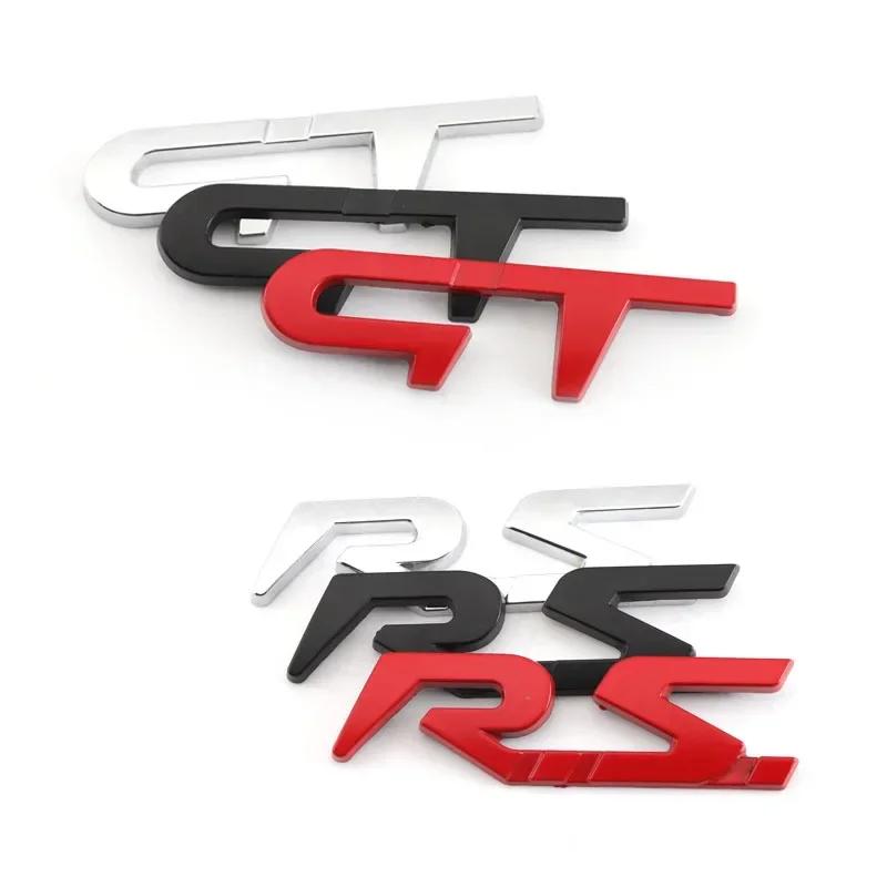 ESIF6 3D Metall GT RS Line Emblem Abzeichen Heckklappe Seite Aufkleber Abziehbilder für Renault Logan Clio Megane Captur Twingo Duster Kadjar