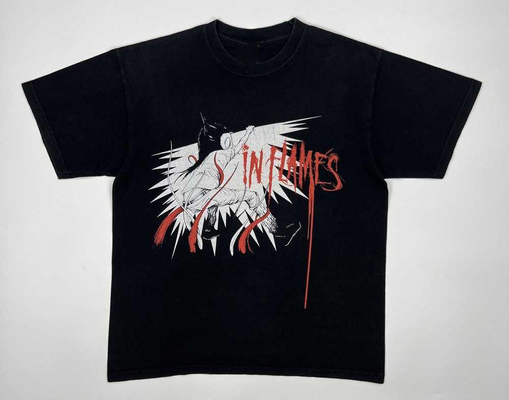 In Flames Band Graphic Short Sleeve T Shirt Size S-5XL LI2224 Unisex T-Shirt S