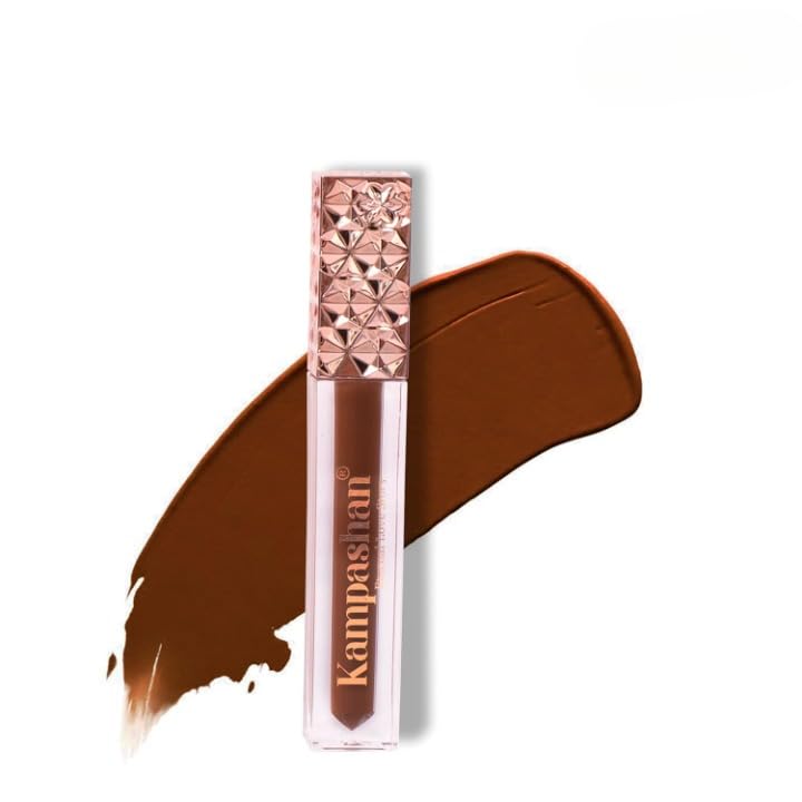 

KAMPASHAN Eternal Love Story Long Stay Matte Liquid Lipstick-Terrific Terracota| Orange-Red Colour With Vitamin E| 12hr Long Lasting Lipstick| No