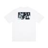 Camiseta de Algodón Unisex de Corte Holgado con Estampado de Letras Camiseta Casual de Manga Corta para Adolescentes y Adultos