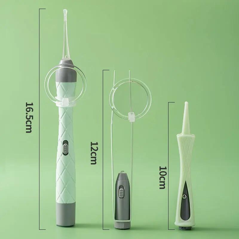 Luminous Ear Spoon Set Ear Wax Removal Cleaning Tweezers LED Light Earpick Nose Clip Children Adults Ear Care Tools Kit