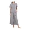 [Bellislove] Women's Pajamas, Summer, Cotton, Short Sleeves, 3/4 Length Pants, Room Wear, Cool, 2 Piece Set, Loose, Skin-friendly, Thin, Comfortable,