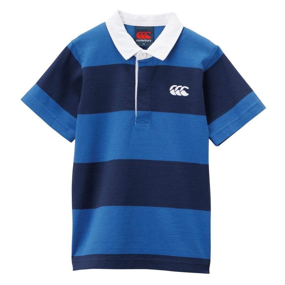 Летняя регбийка Canterbury для детей, речной синий, размер 130 (RAJ33401), Регбийка с коротким рукавом