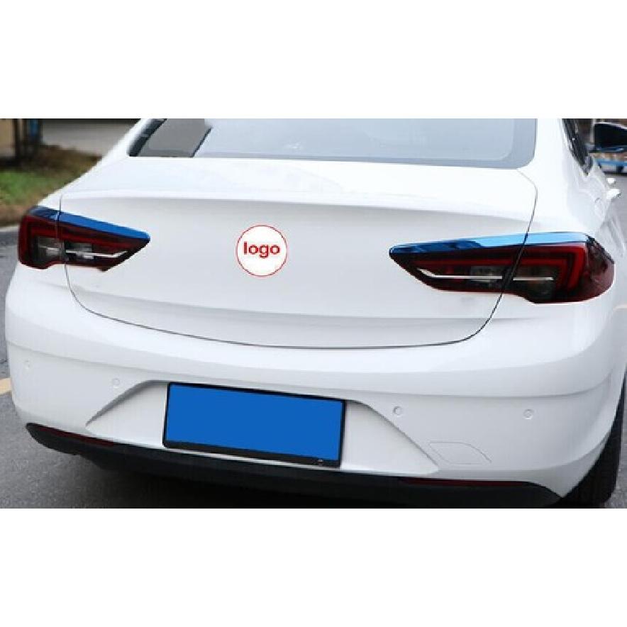 For Buick Regal 2018-2020 Blue Titanium Rear Headlight Eyebrow Eyelid Strip Trim