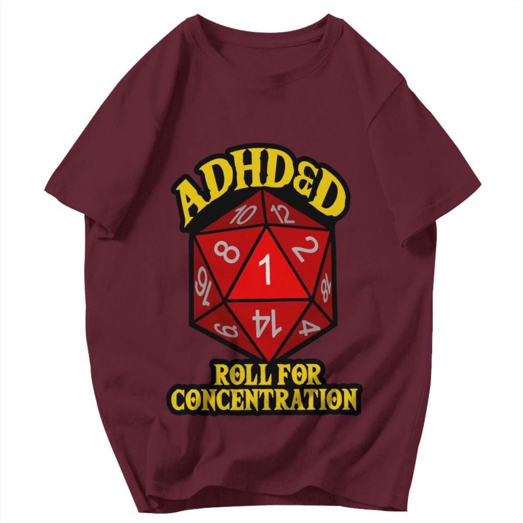 Men T Shirt ADHDD Roll For Concentration Retro Gifts Y2K Graphic Short Sleeve Unisex Tops T Shirts