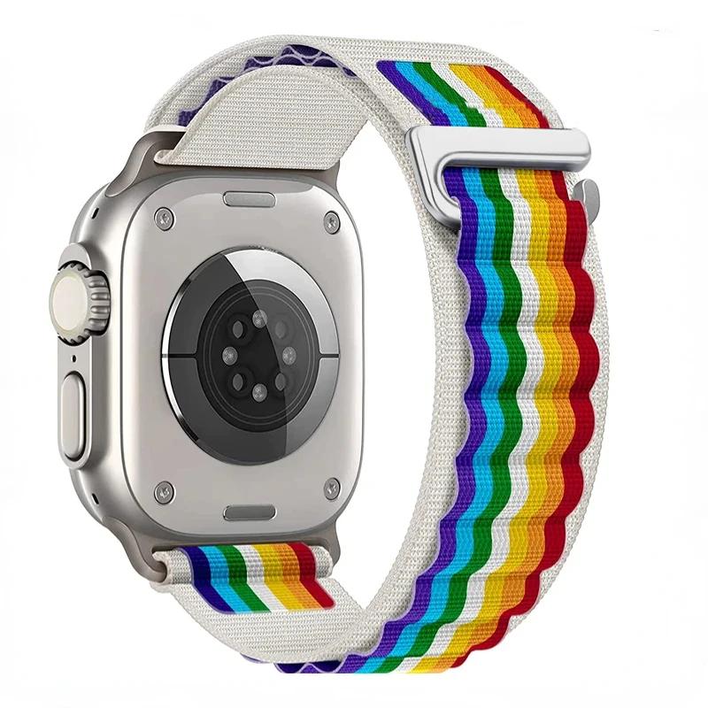 Alpine Loop Strap For Apple Watch Ultra 3 Band 49mm 11 10 9 8 7 46mm 42mm 45mm 41mm Nylon Sport Bracelet iWatch 6 5 SE 44mm Belt