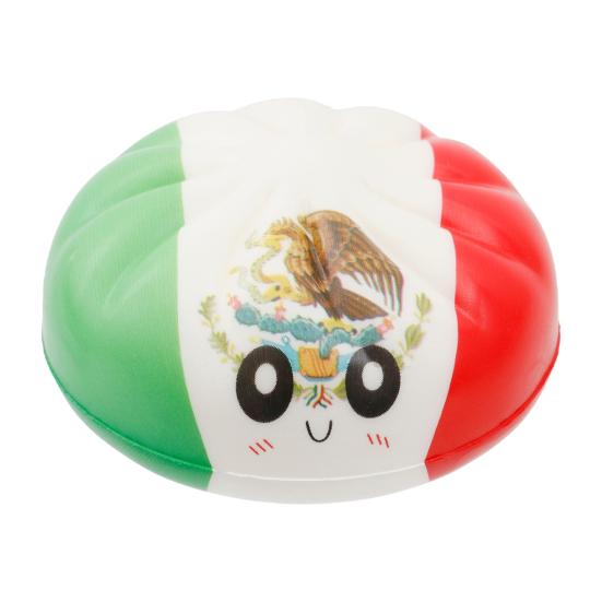 1/6Pcs Cartoon Dumpling Stress Relief Toy Anti-anxiety Flag Pattern Steamed Bun Squeeze Fidget Toy Hand Relaxation Decompression Gadget