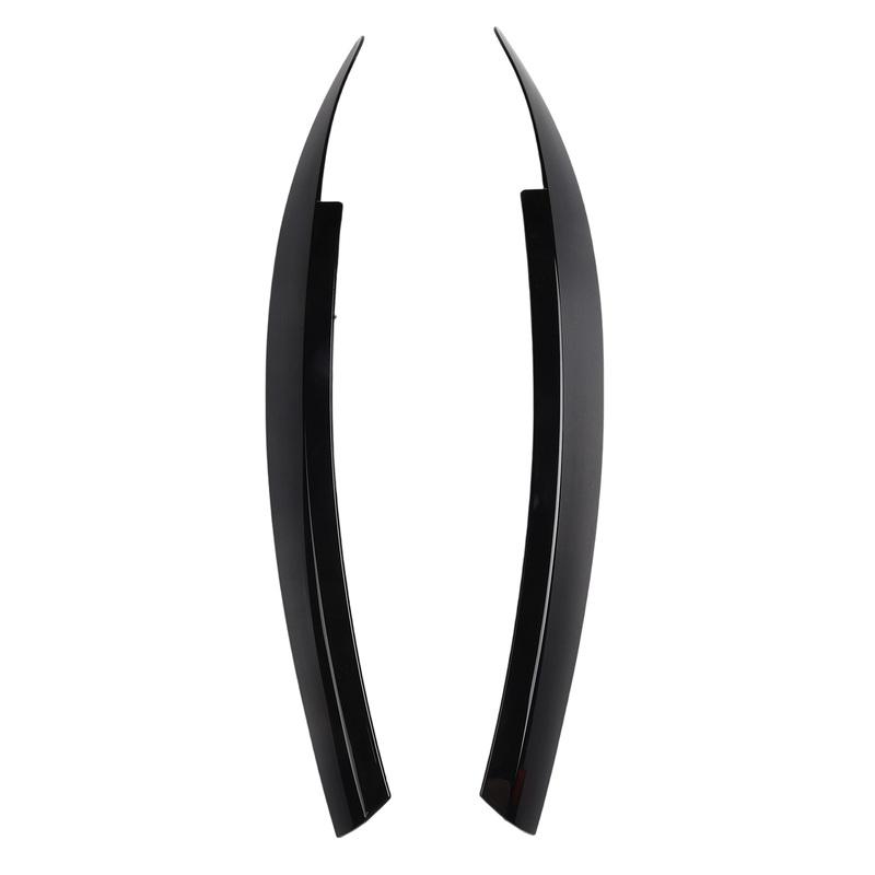 Headlight Eyelid Enhance Your Car\'s Look with Car Headlight Eyebrow Eyelid Cover Trim for Scirocco 2009 2017 2Pcs