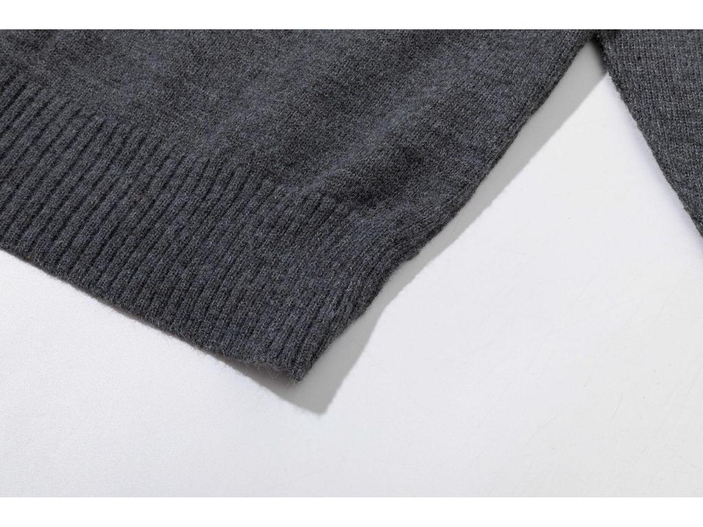 Amerykański Sweter Hip-Hopowy Unisex Oversize o Kroju A: Modny, Codzienny, Wszechstronny na Jesień/Zimę.