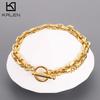 7mm Stainless Steel Double-Style Chains Bracelet for Men Women Trendy Figaro Chain With OT Clasp Male Charm Arm Jewelry Gift
