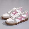 2025 new fashion versatile casual flat shoes color matching retro trend sports board shoes German training white shoes women's shoes