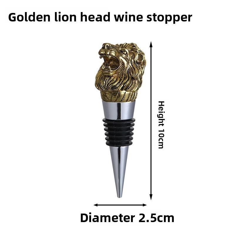 Deer Head Bottle Stopper Gold Seals Red Wine Sealer With Seal For Home Bar Decor