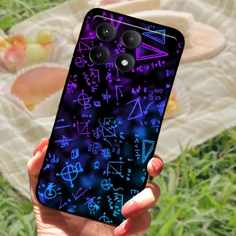 Pro Xiaomi Poco X6 Kryt Poco X 6 X6 Pro 5G Silikonový Měkký Mramorový Černý Nárazník Funda Coque pro Xiaomi Poco X6 Pro Ochranný