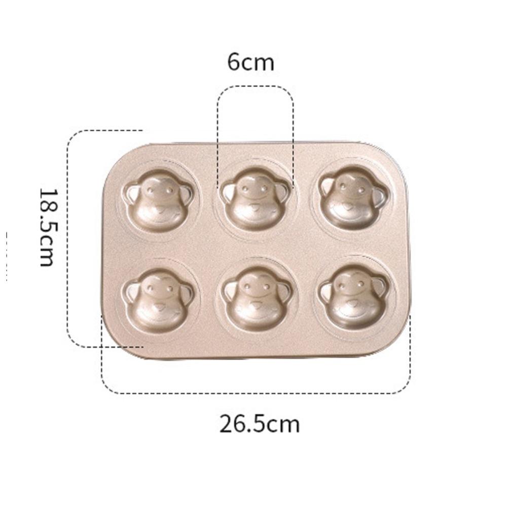 6/12 Cavity Cake Mold Non Stick Baking Mold Cute Biscuit Candy Mould  Kitchen Bakeware
