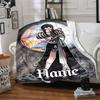 Custom Name Starlit Fashion Journey blanket for Couch & Bed, Plush Cozy Fuzzy Blanket Super Soft & Warm Blankets for Fall and Winter. 0908149