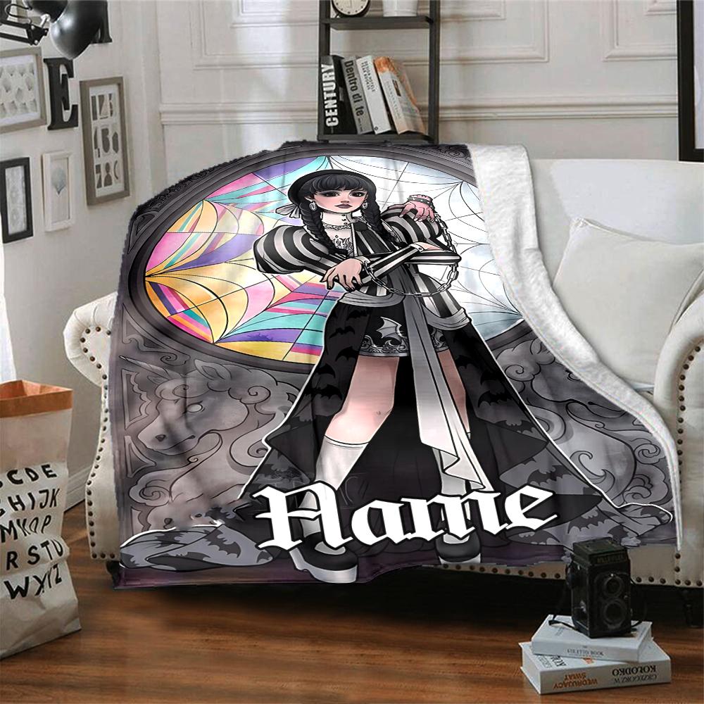 Custom Name Starlit Fashion Journey blanket for Couch & Bed, Plush Cozy Fuzzy Blanket Super Soft & Warm Blankets for Fall and Winter. 0908149
