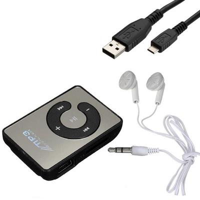 1 Stück Süßigkeitenfarbe Mini Spiegel Clip USB Digitaler MP3-Musikplayer unterstützt 8GB SD TF-Karte