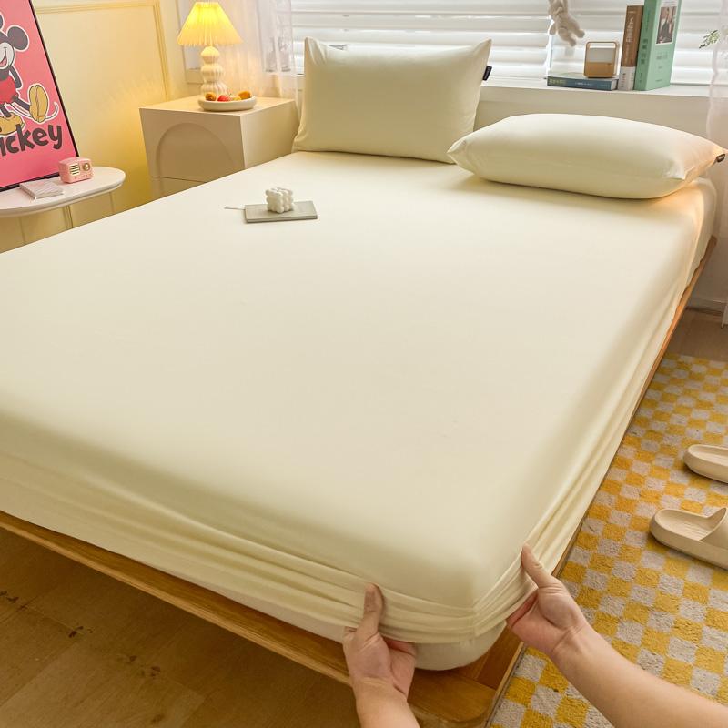 100% Cotton Fitted Sheet Stripe Style Bed Cover Skin-friendly Mattress Cover sabanas Adults Kids Bed Sheets (No Pillowcase)