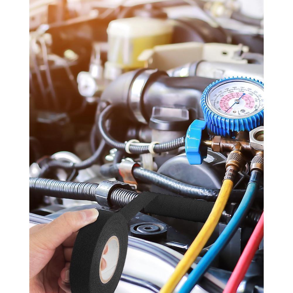 Elektrik Bandı Isıya Dayanıklı Kablo Demeti Yalıtımı Otomatik Kablolama Kumaş Bez Sarma Su Geçirmez Kablo Düzenleyici Yapışkan Bantlar