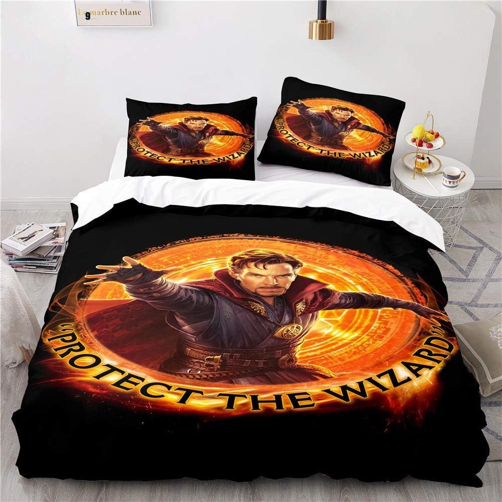 Doctor Strange Bettwäsche-Set Bettbezug-Set Leicht Weich Bettbezug Dekorative Bettwäsche Für Teenager Jungen Mädchen Geschenk Groß