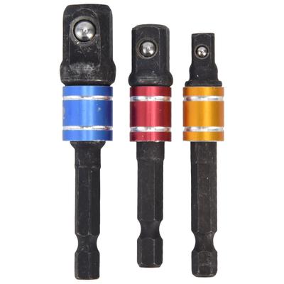 Socket Adapter 14in Hex Shank Square Head Extension Bit Tool Set Kit for Screwdriver