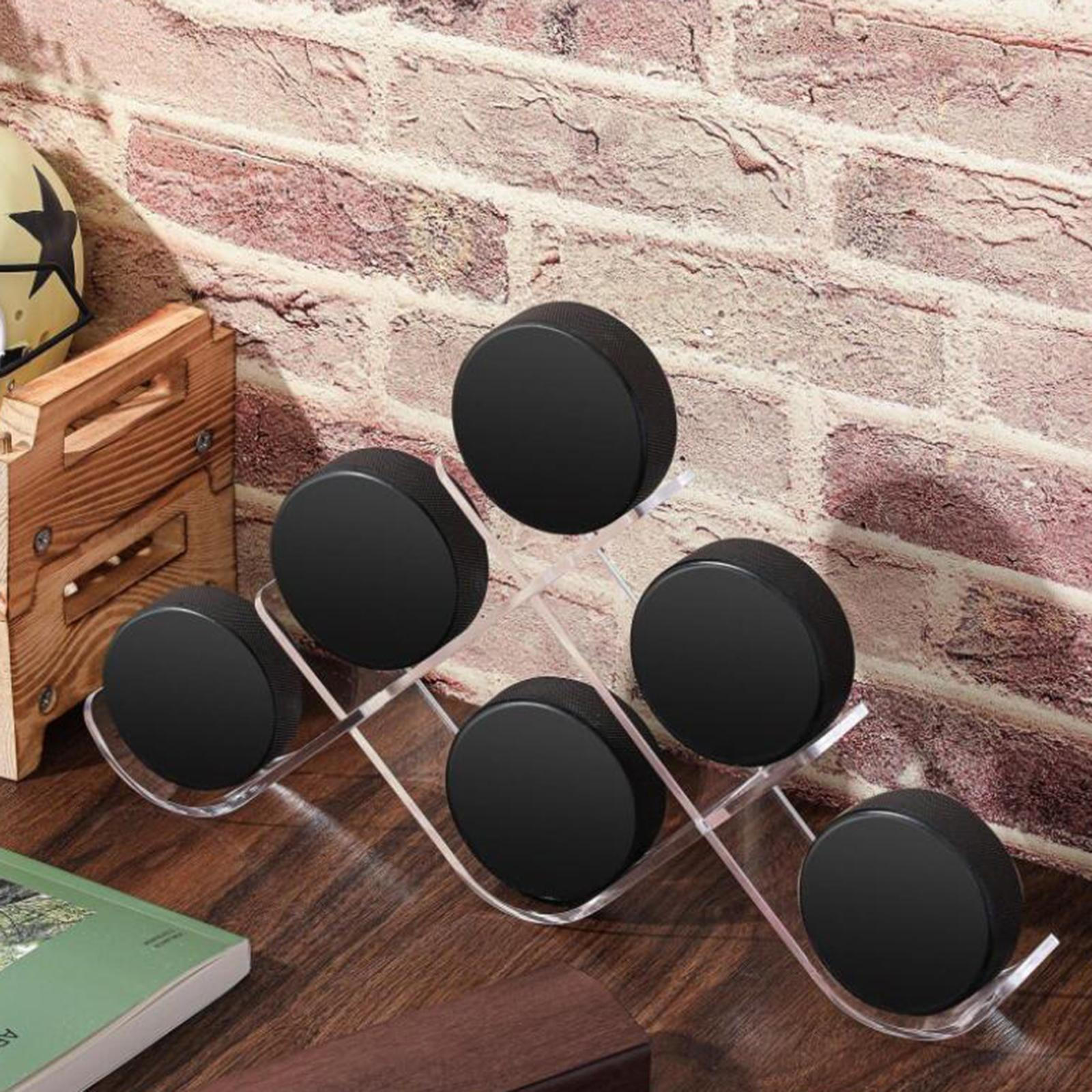 

Hockey Puck Display Holder Stand, Autograph Memorabilia Shelf Decorative Case